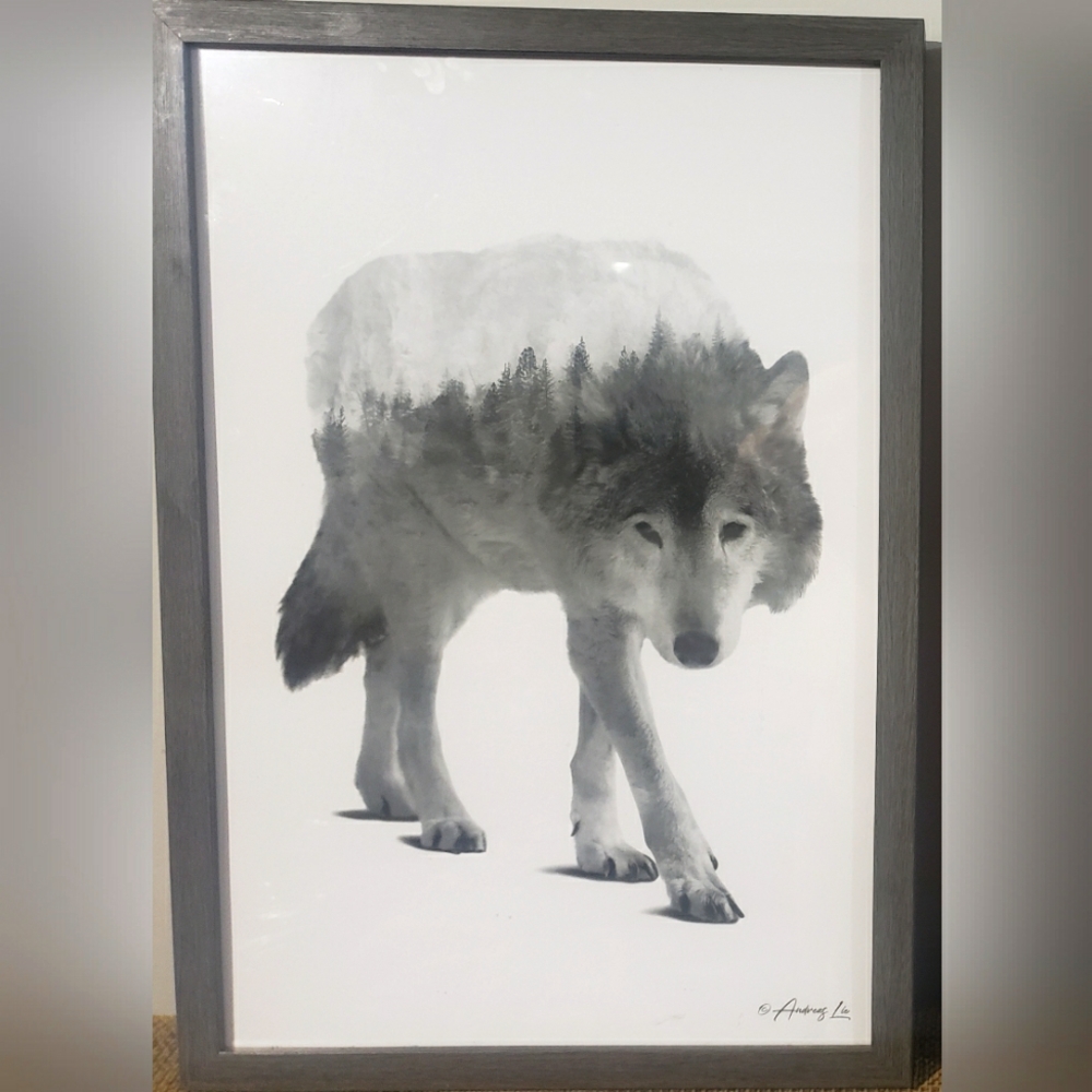 Wolf in the woods